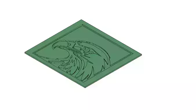 Eagle Head Mold 3D Printable Laser Cuttable