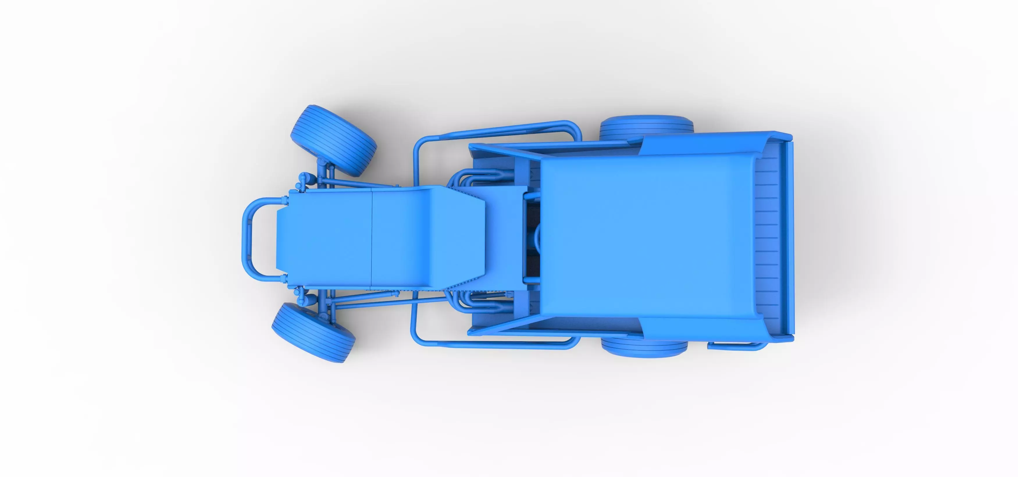 Vintage Dirt Modified stock car V3 while turning Scale 1 to 25 3D print model_38