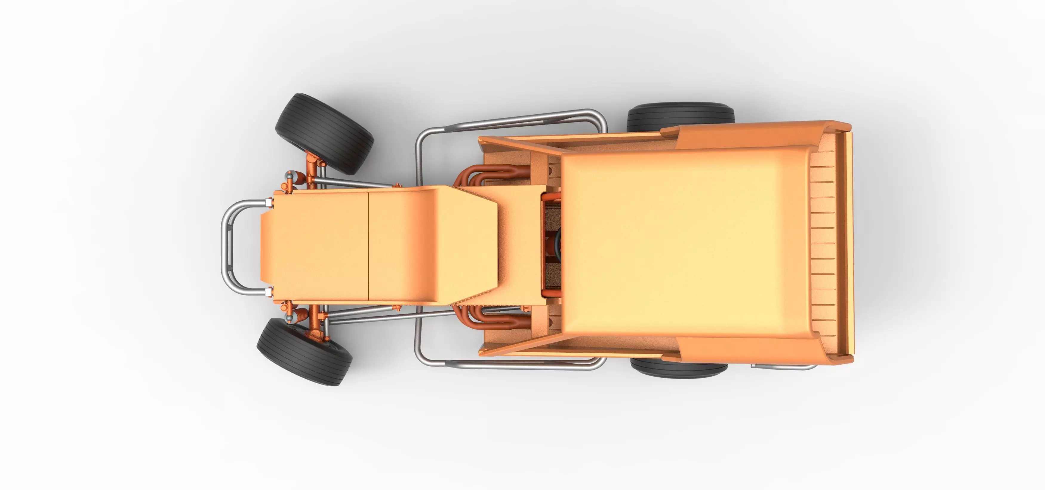 Vintage Dirt Modified stock car V3 while turning Scale 1 to 25 3D print model_11