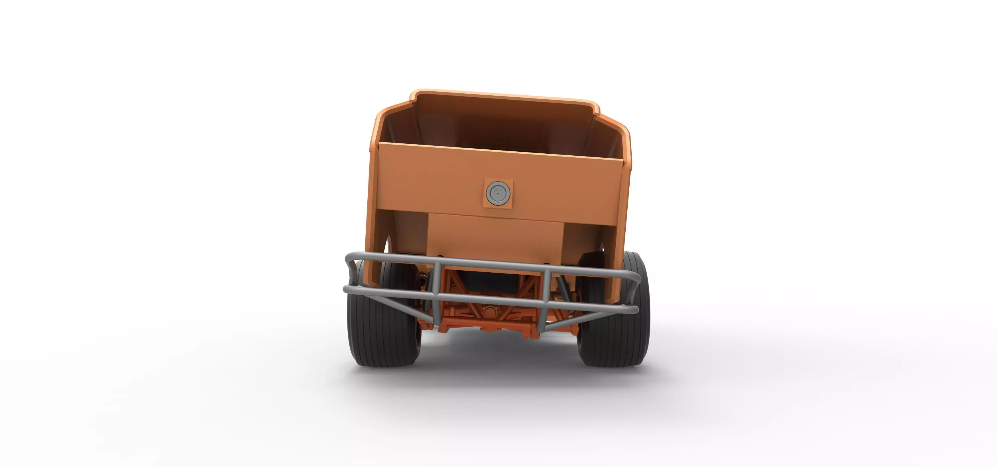 Vintage Dirt Modified stock car V3 while turning Scale 1 to 25 3D print model_16