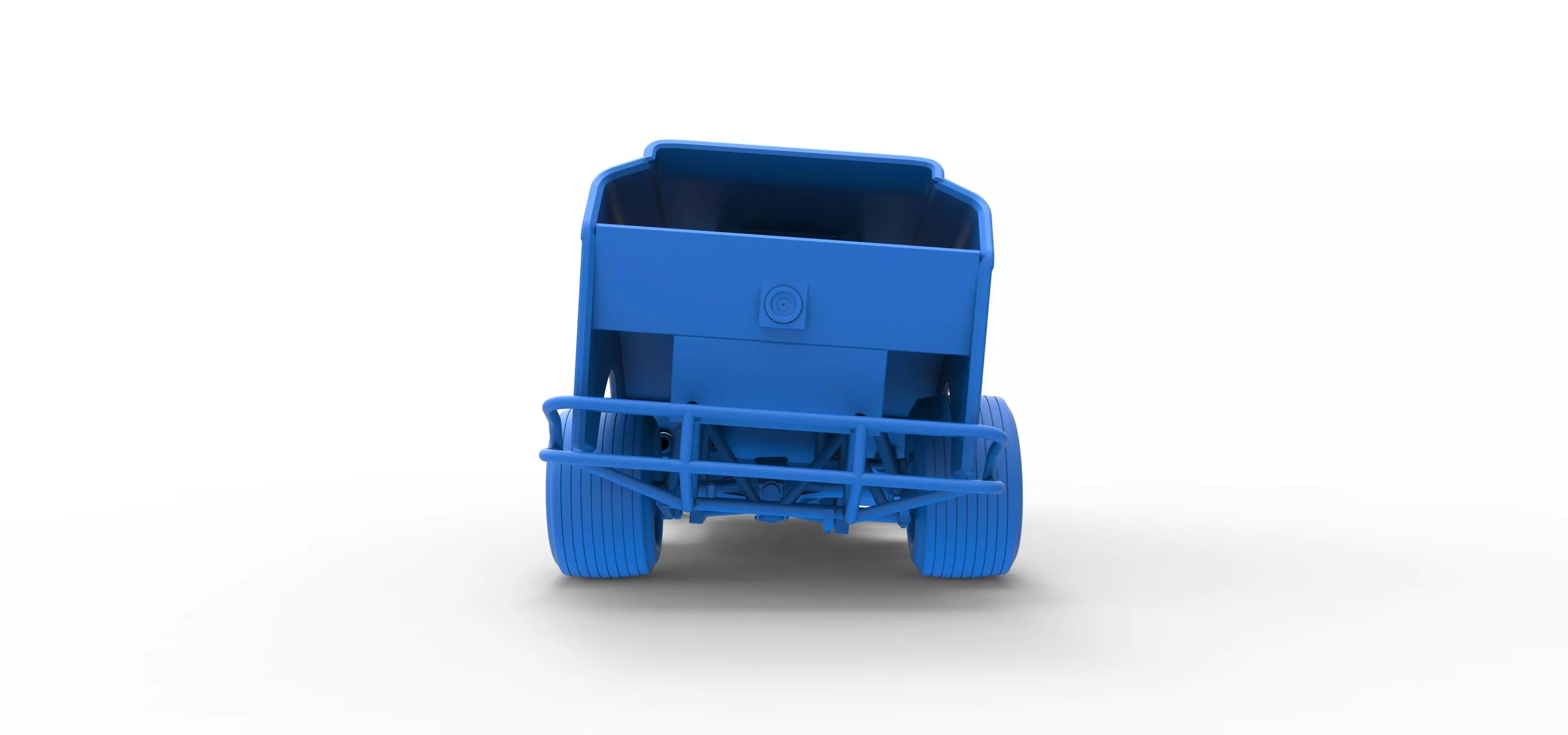 Vintage Dirt Modified stock car V3 while turning Scale 1 to 25 3D print model_43