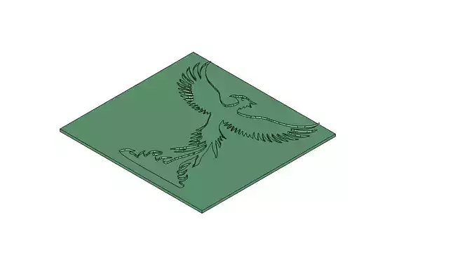 Phoenix Bird Mold for Resin Plaster Concrete Casting 3D Print