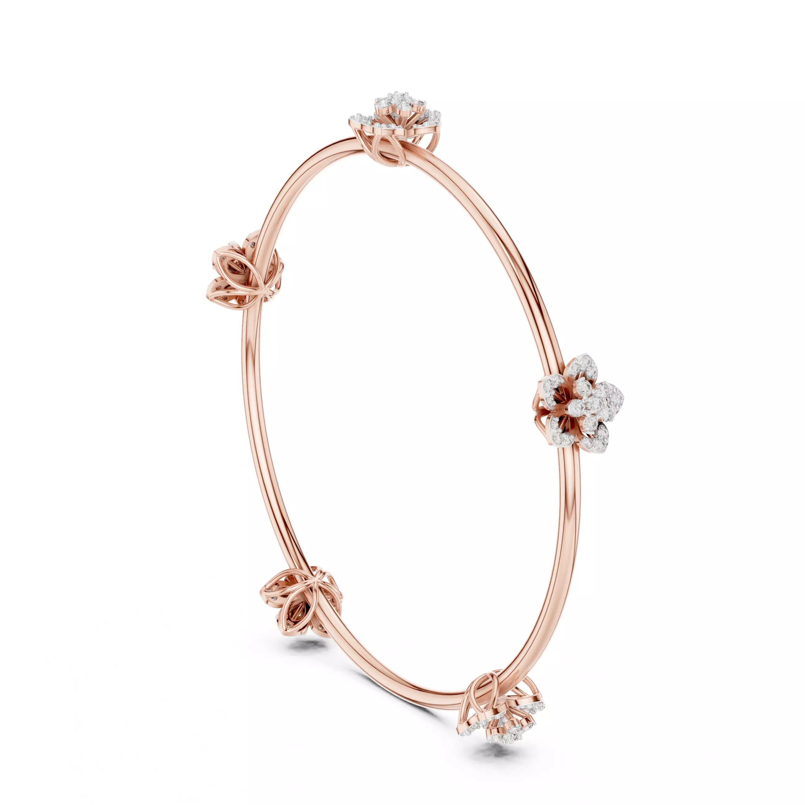 Diamond Bracelet 3dm stl renders details 360 view animation 3D print model_3