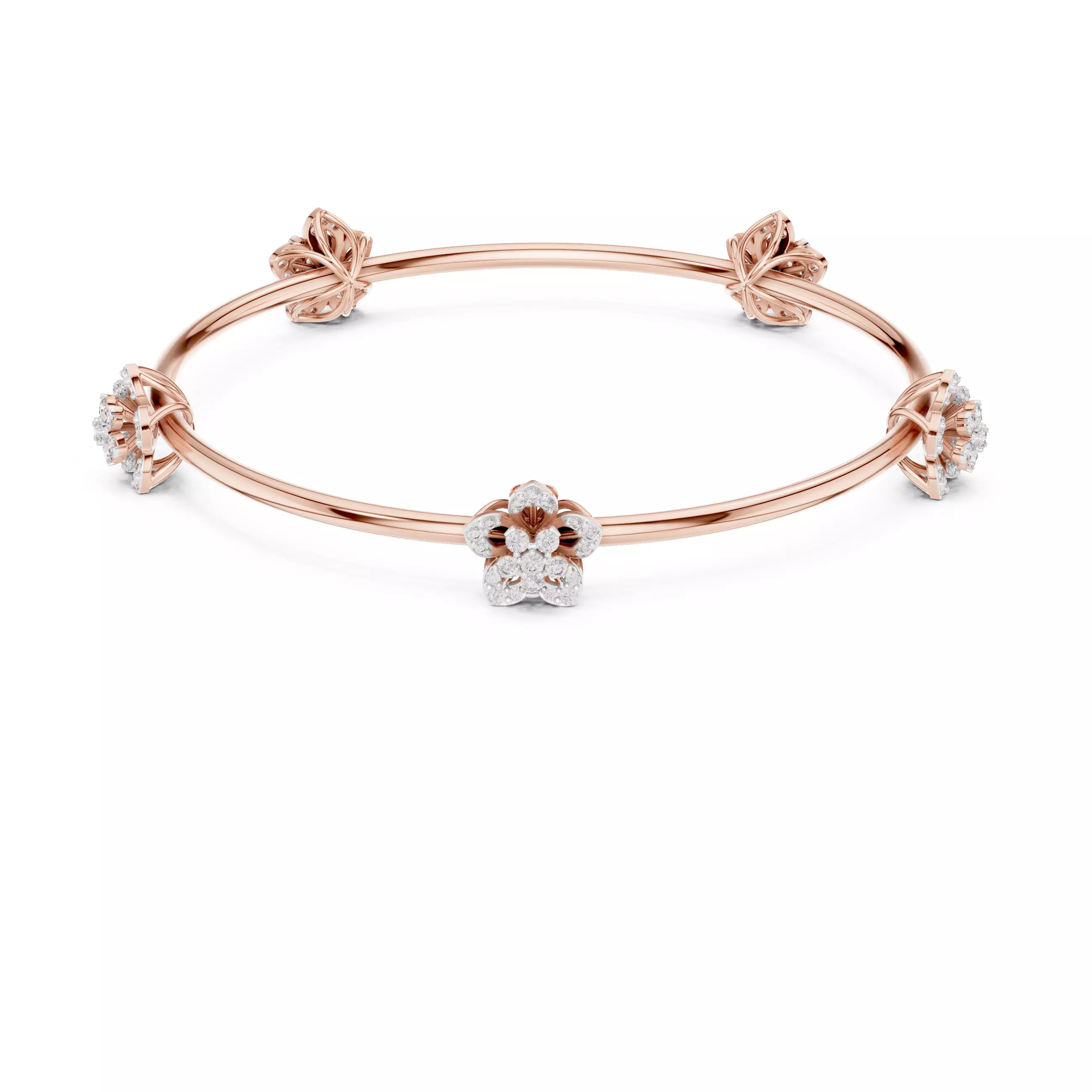 Diamond Bracelet 3dm stl renders details 360 view animation 3D print model_0