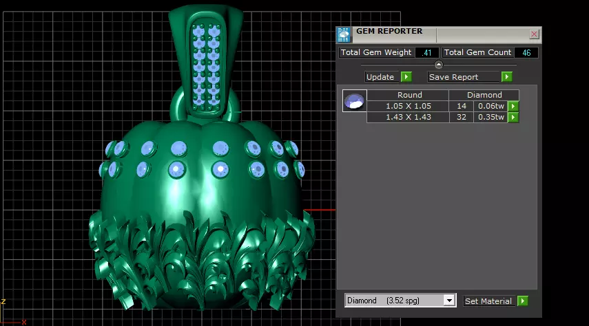 3D GOLD PENDANT 3D print model_4