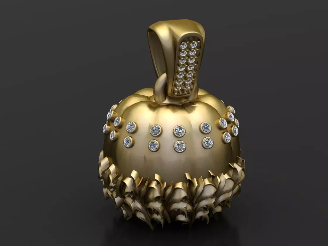 3D GOLD PENDANT 3D print model_0