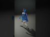 Blue Armored Knight model pack Low-poly 3D model_2