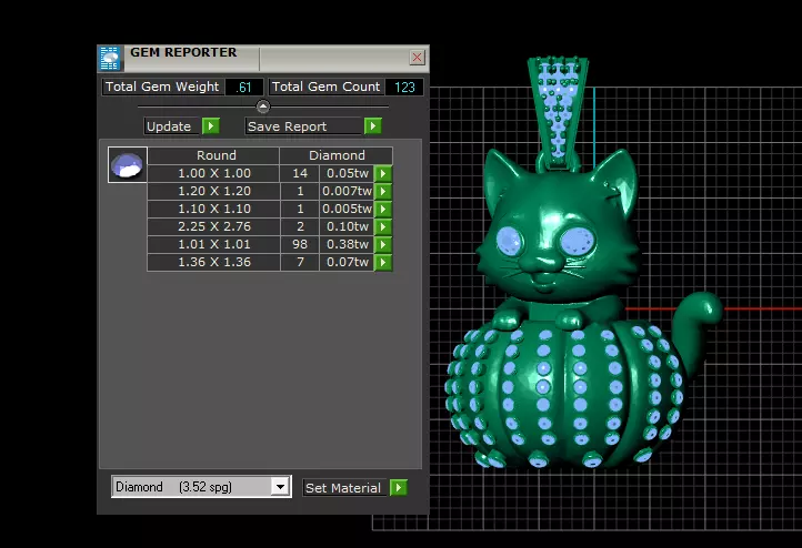 CAT PENDANT 3D print model_4