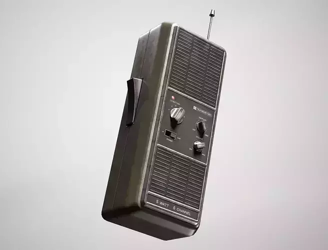  Retro Walkie Talkie - Vintage Radio Transceiver AAA Game Ready
