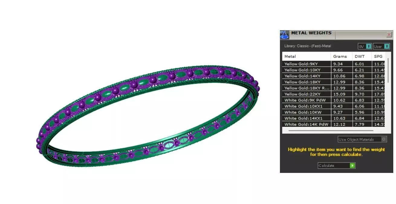 Indian Traditional Bracelets 3D print model_3