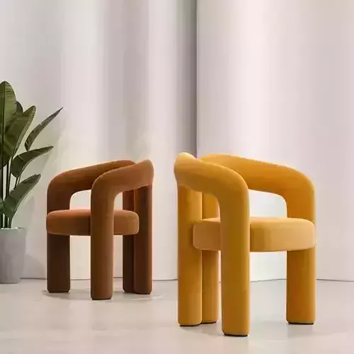 Dudet Chair dining chair 3d model 