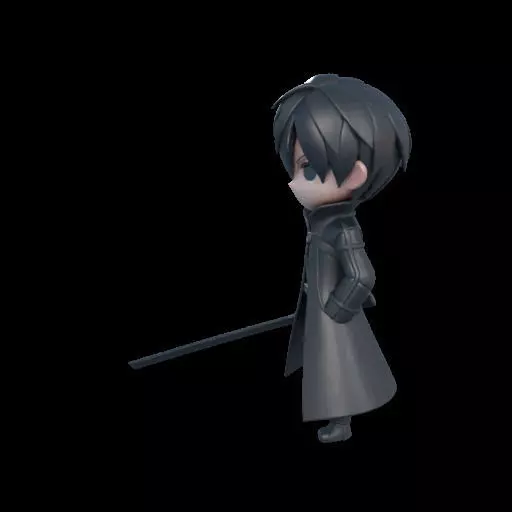 Stylized Kirito 3D print model_17