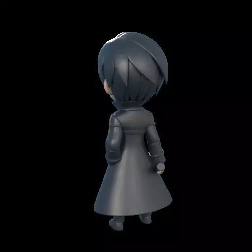 Stylized Kirito 3D print model_10