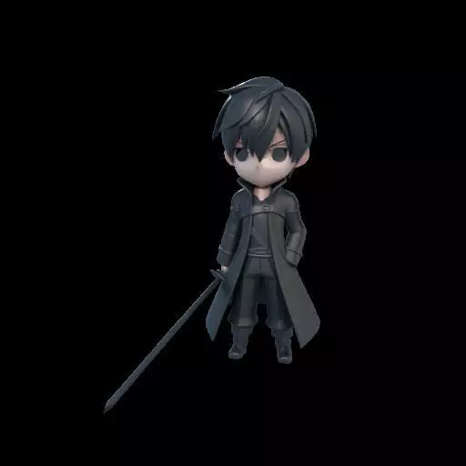 Stylized Kirito 3D print model_23