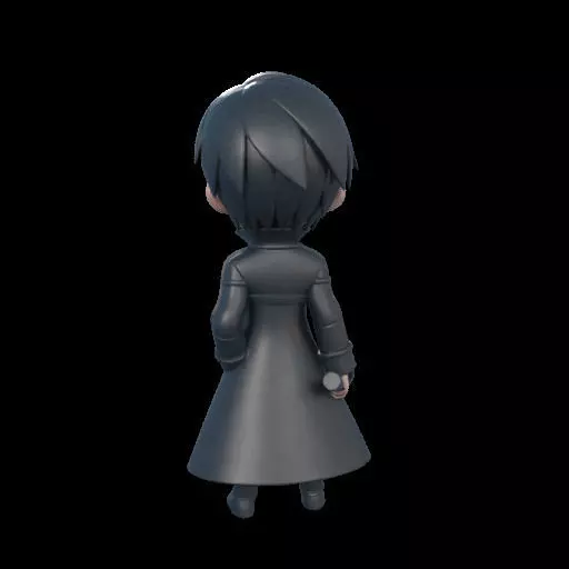 Stylized Kirito 3D print model_9