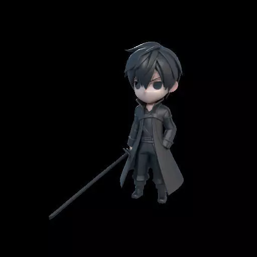 Stylized Kirito 3D print model_22