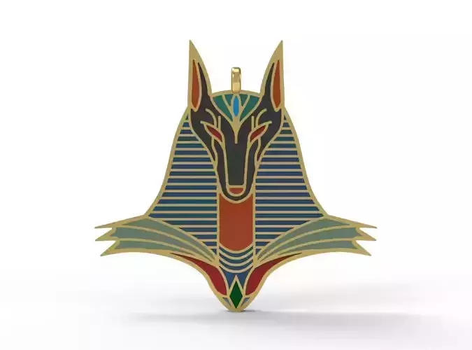 Egypt Enamel Pendant