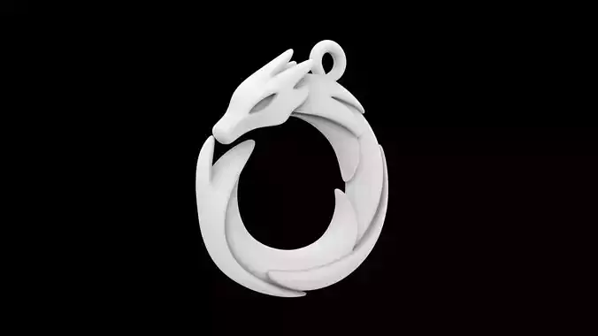 Dragon Pendant 3D Print Model