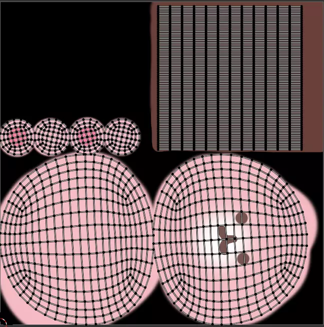 Cute Character with Blue Hat and Pink bag 3D MODEL Low-poly 3D model_7