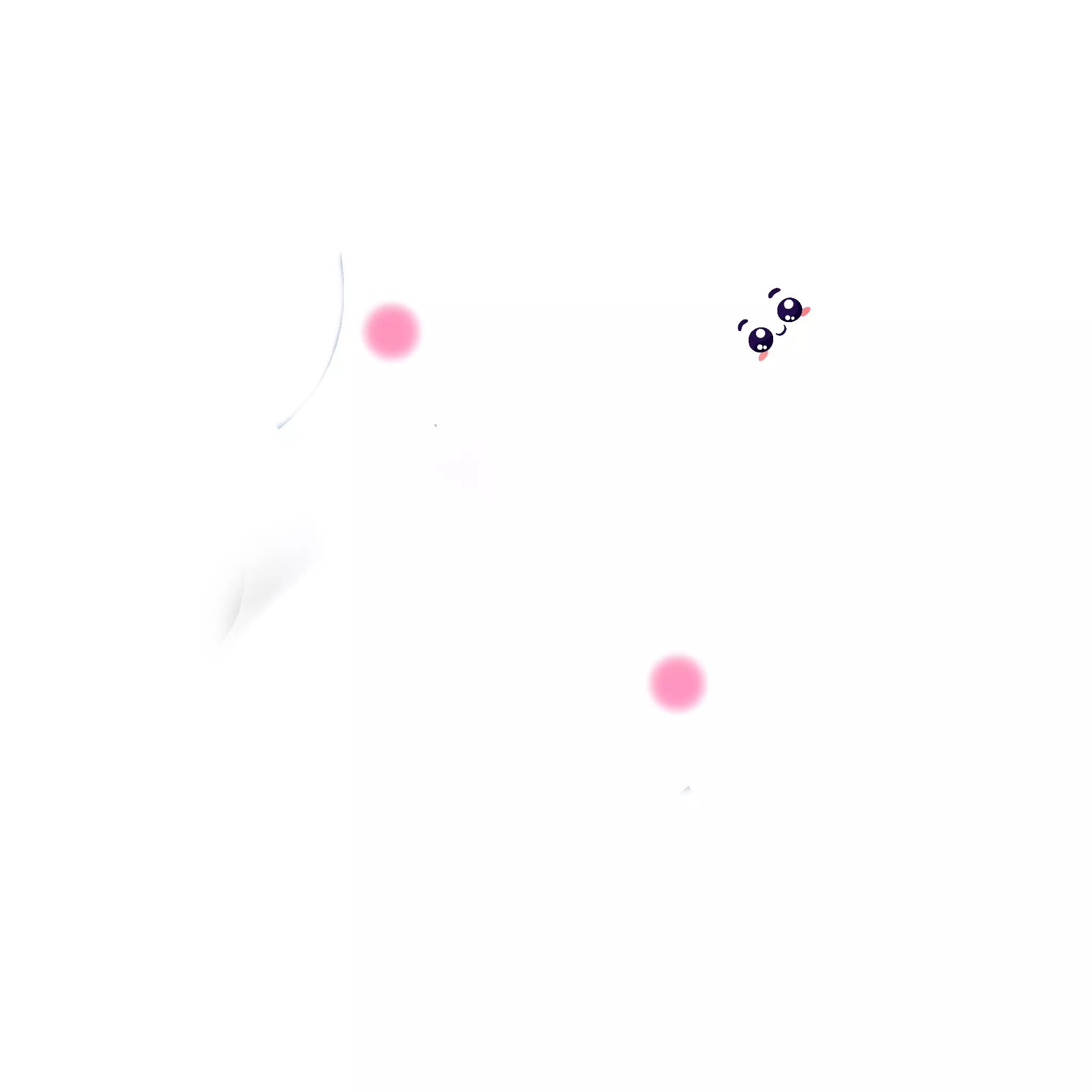 Cute Character with Blue Hat and Pink bag 3D MODEL Low-poly 3D model_12