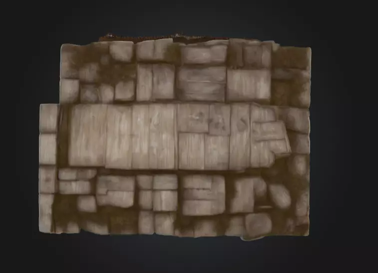 Rustic Fantasy Wooden Cabin Low-poly 3D model_16