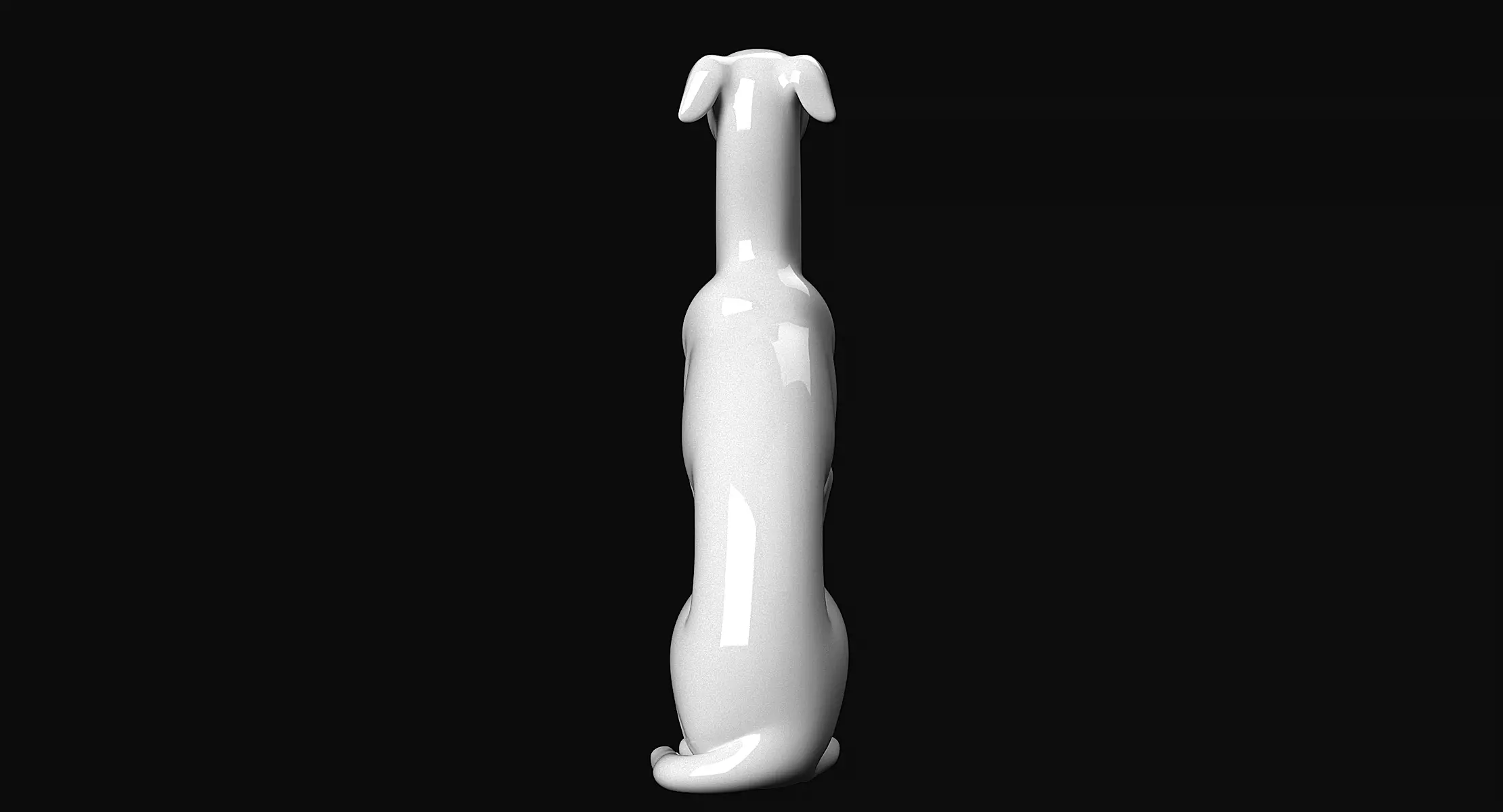 Italian Greyhound 3D print model_4