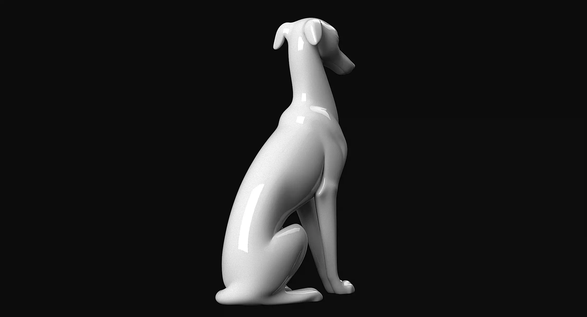 Italian Greyhound 3D print model_5
