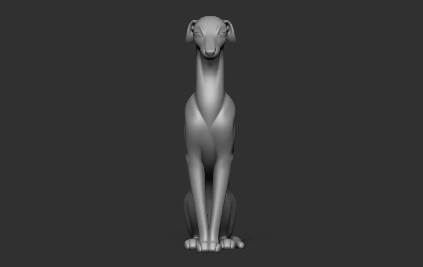 Italian Greyhound 3D print model_12
