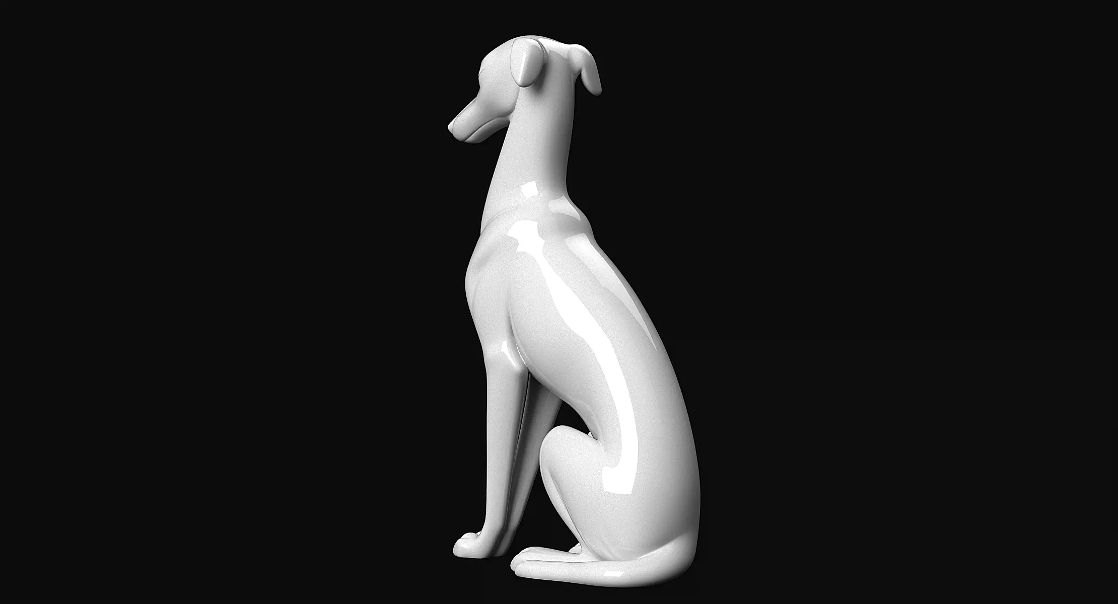 Italian Greyhound 3D print model_3