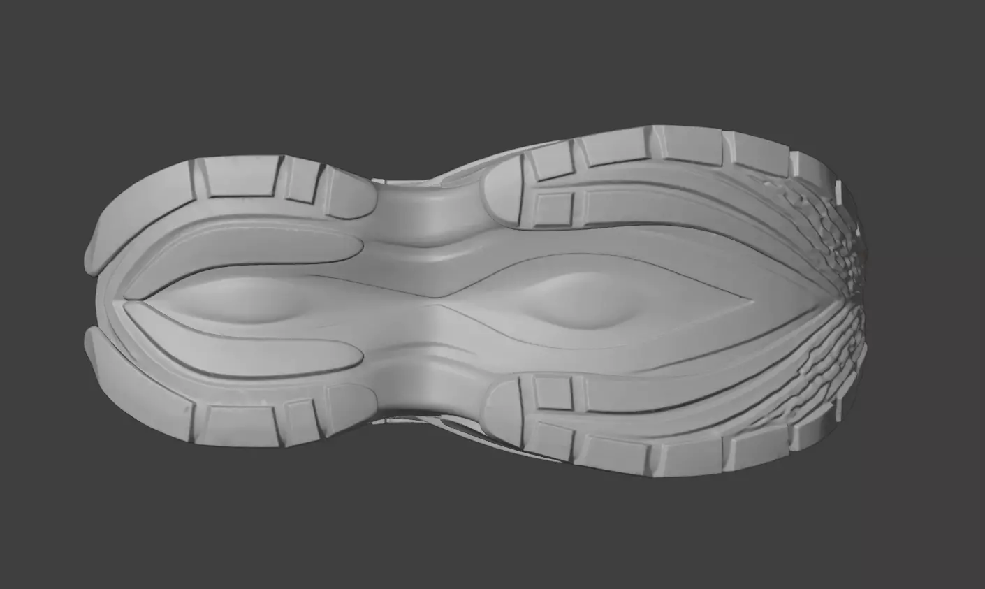 Balenciaga Platform Sneaker Low-poly 3D model_11