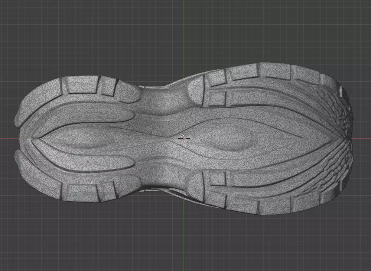 Balenciaga Platform Sneaker Low-poly 3D model_12