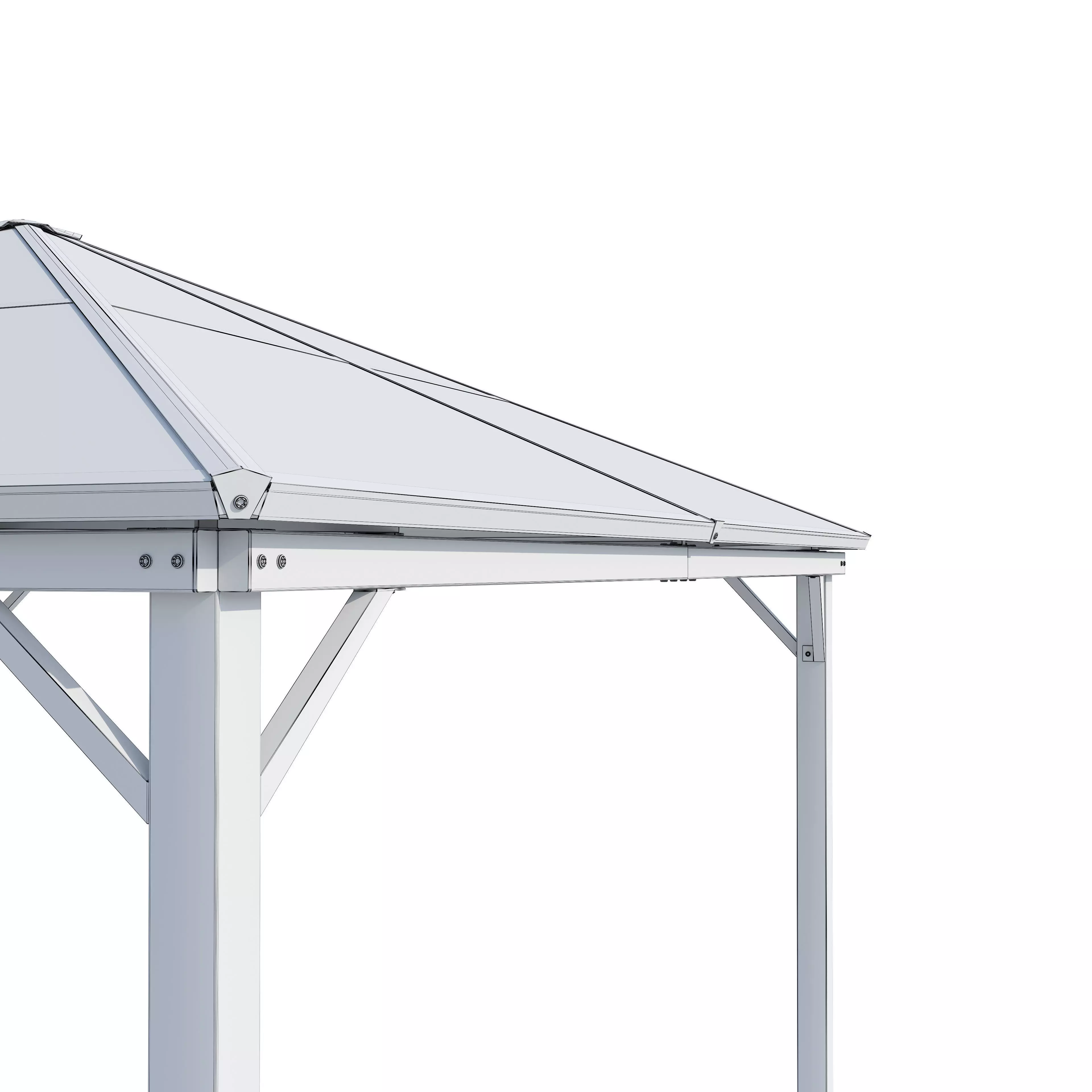 Canopy gazebo Milos Garden Point 3D model_11