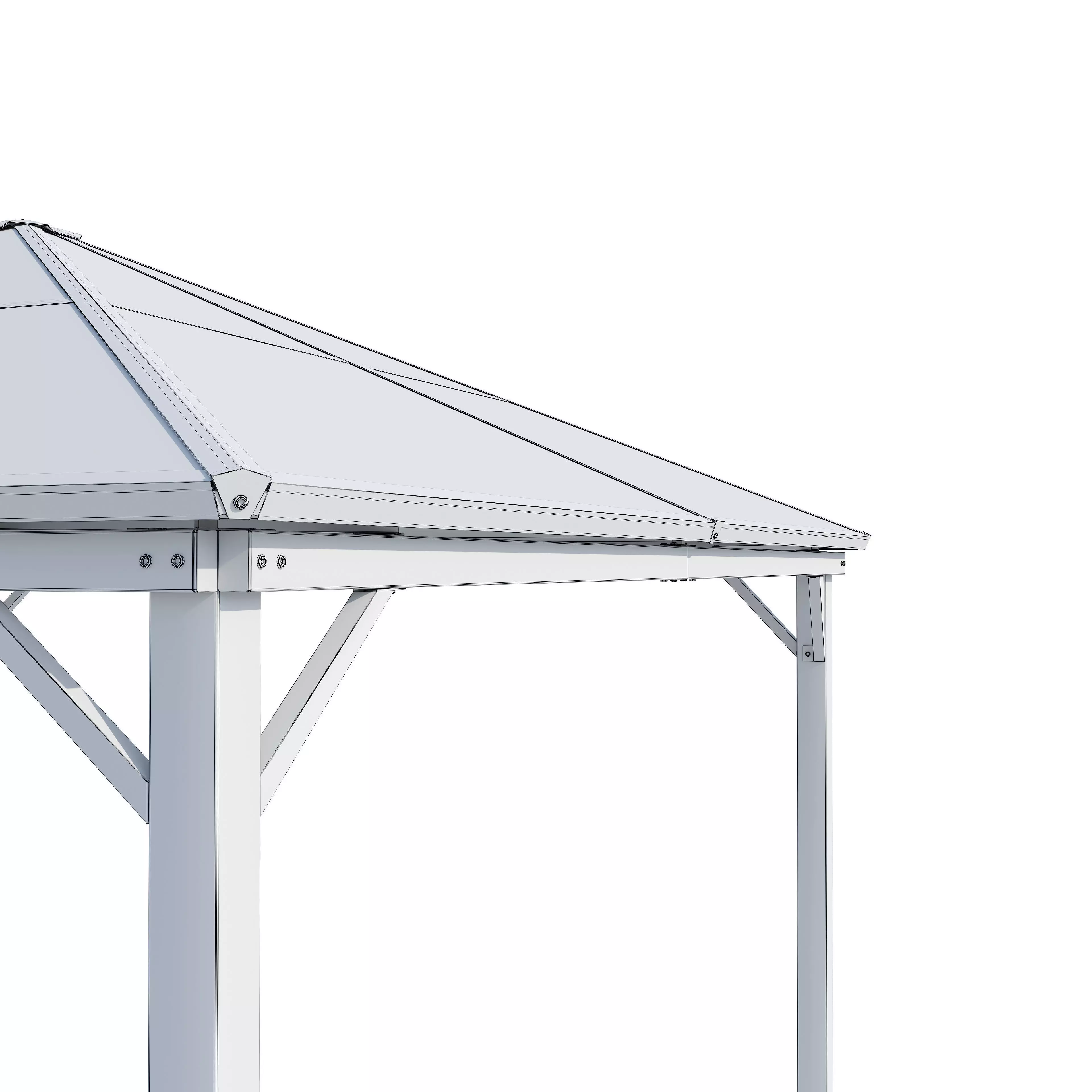 Canopy gazebo Milos Garden Point 3D model_3
