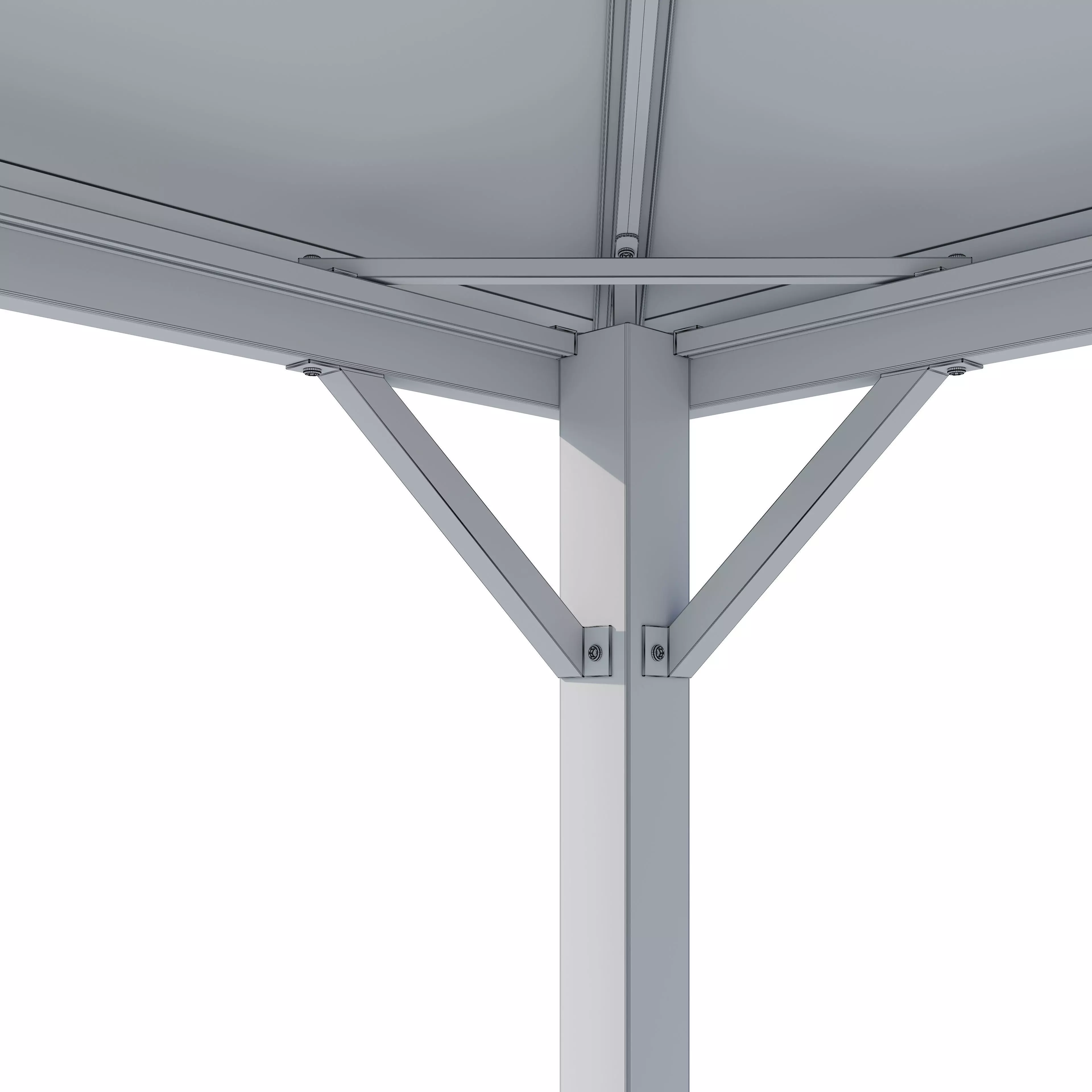 Canopy gazebo Milos Garden Point 3D model_16