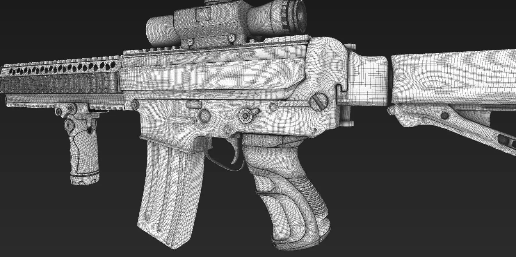 Pindad SS2 V4 A1 3D model_16