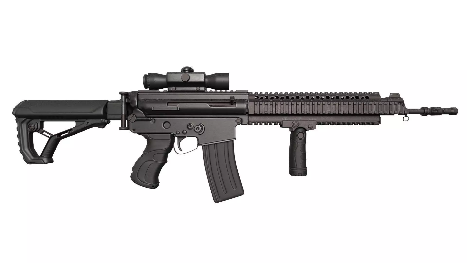 Pindad SS2 V4 A1 3D model_2