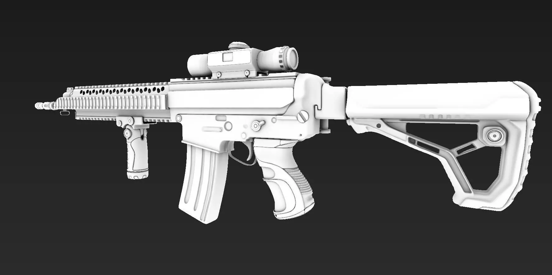 Pindad SS2 V4 A1 3D model_15