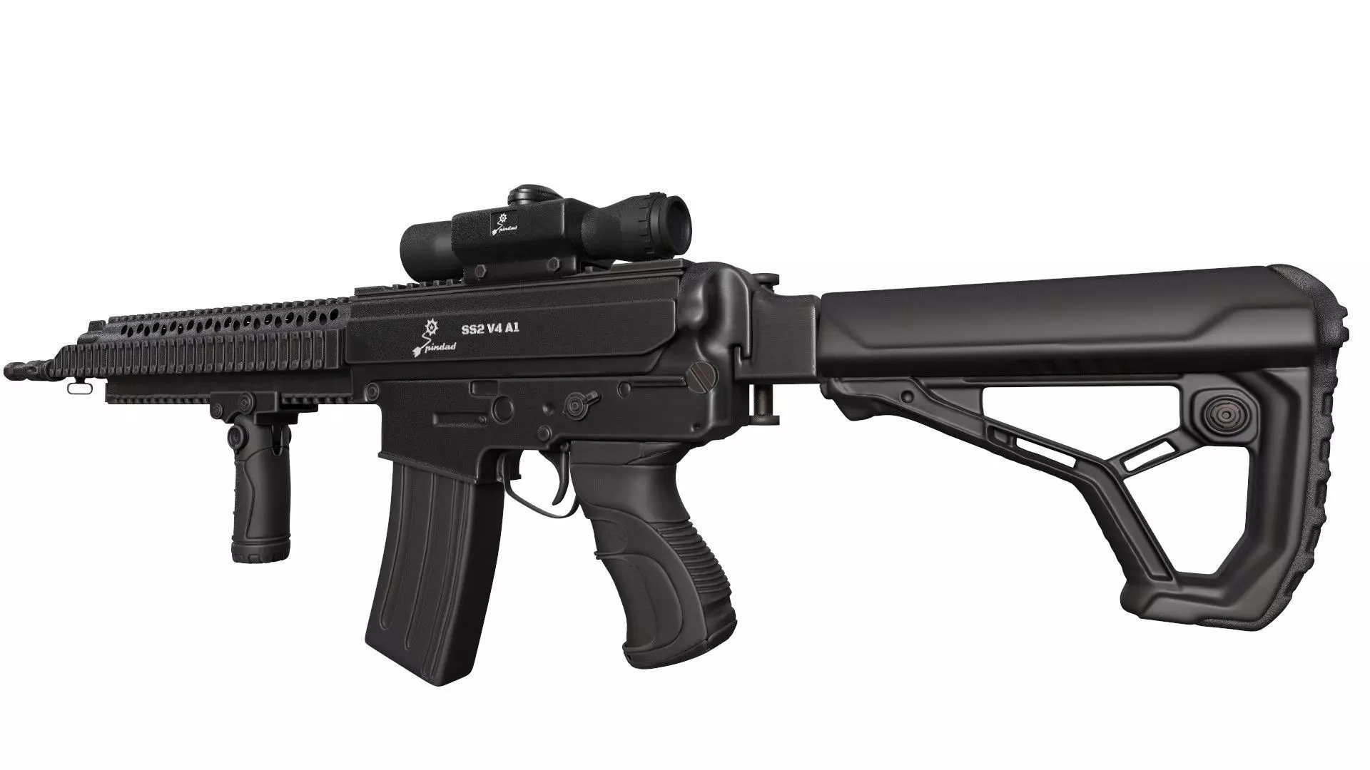 Pindad SS2 V4 A1 3D model_4