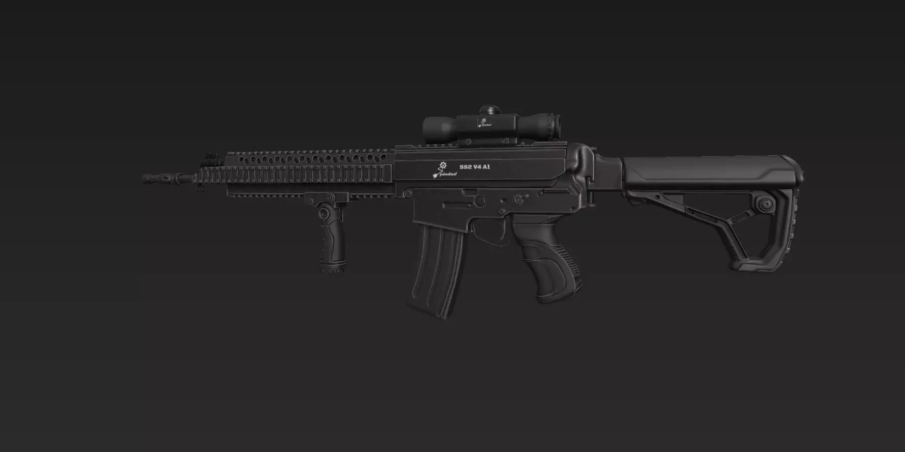 Pindad SS2 V4 A1 3D model_9