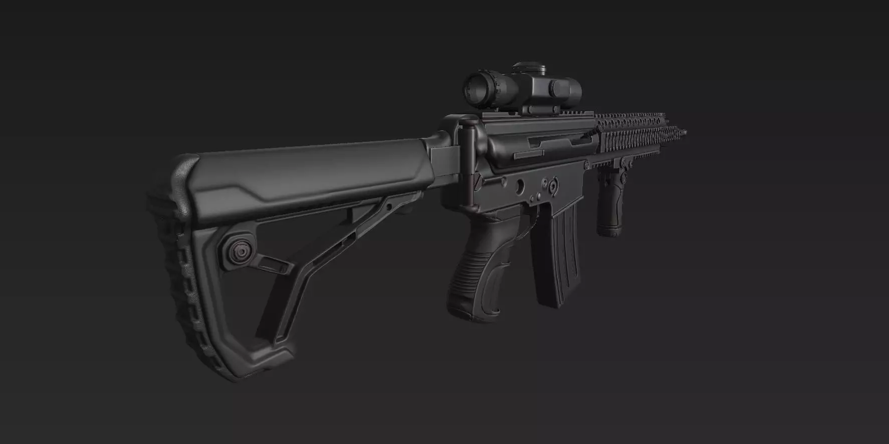 Pindad SS2 V4 A1 3D model_11