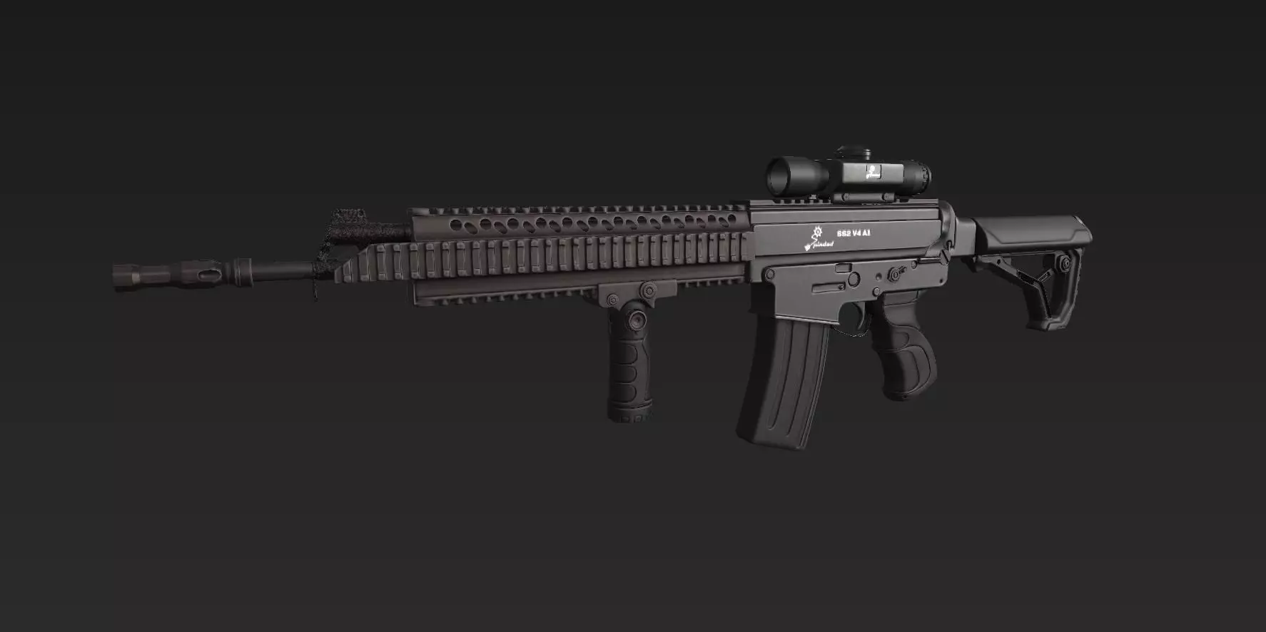 Pindad SS2 V4 A1 3D model_8