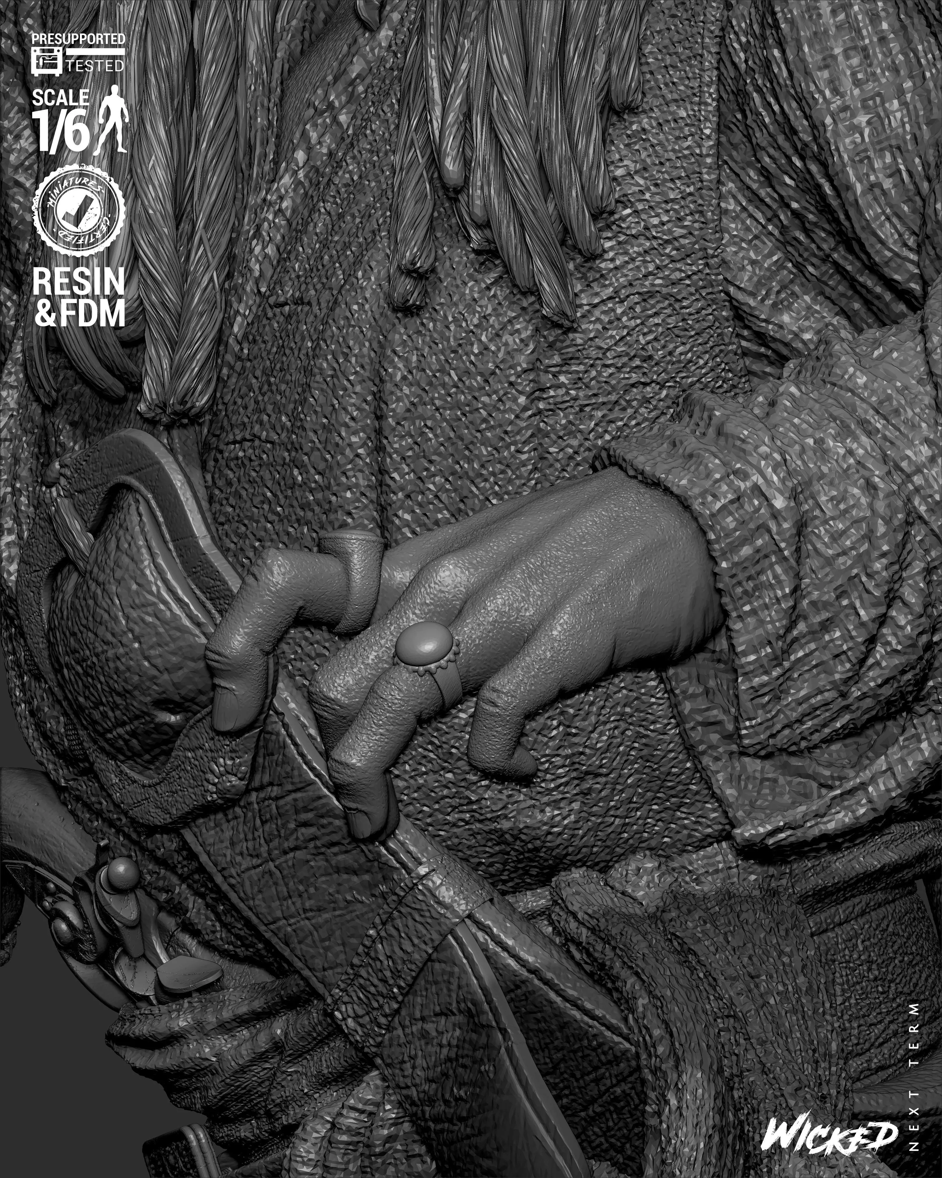 Wicked Movies Jack Sparrow Sculpture 3D print model_27