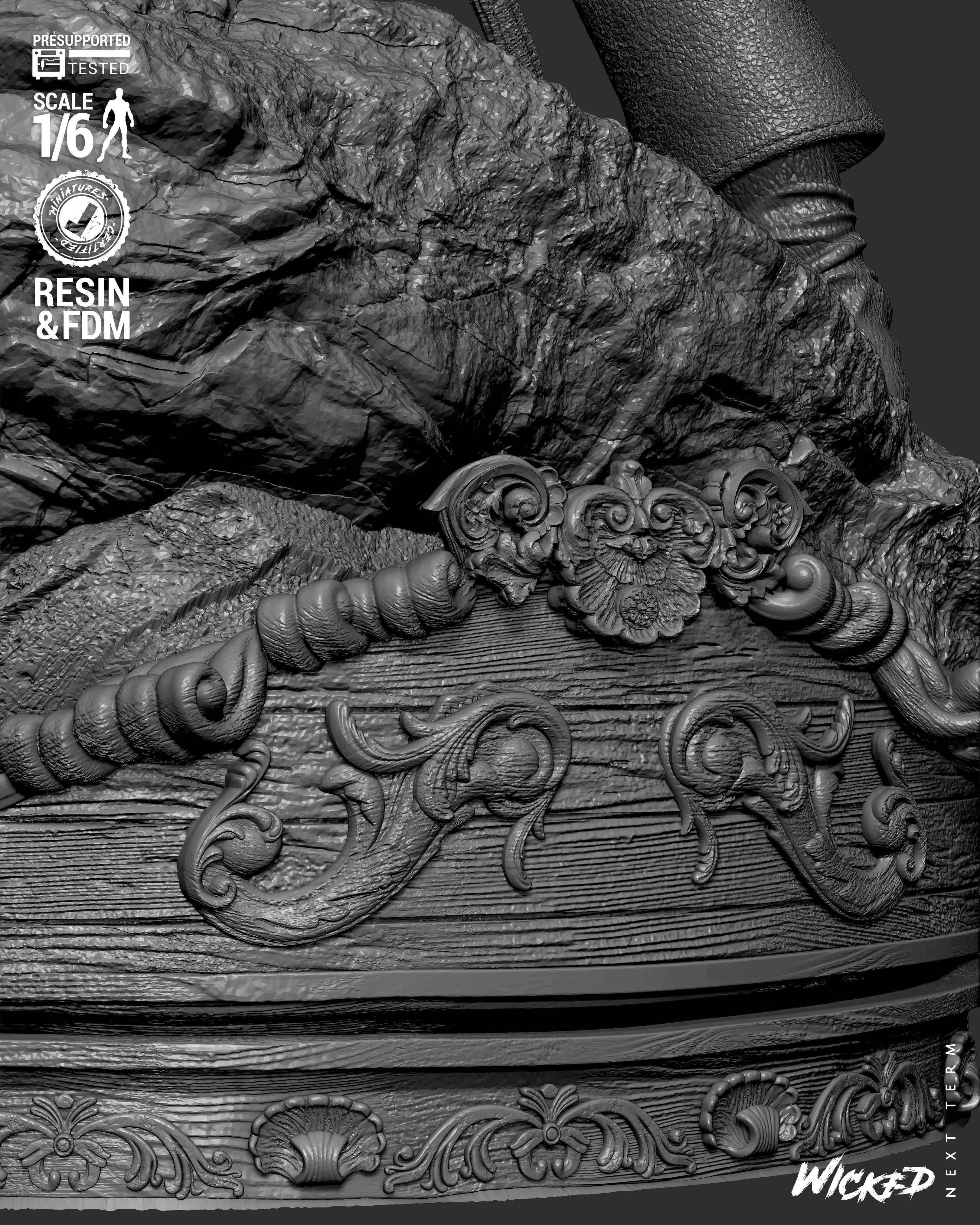 Wicked Movies Jack Sparrow Sculpture 3D print model_31