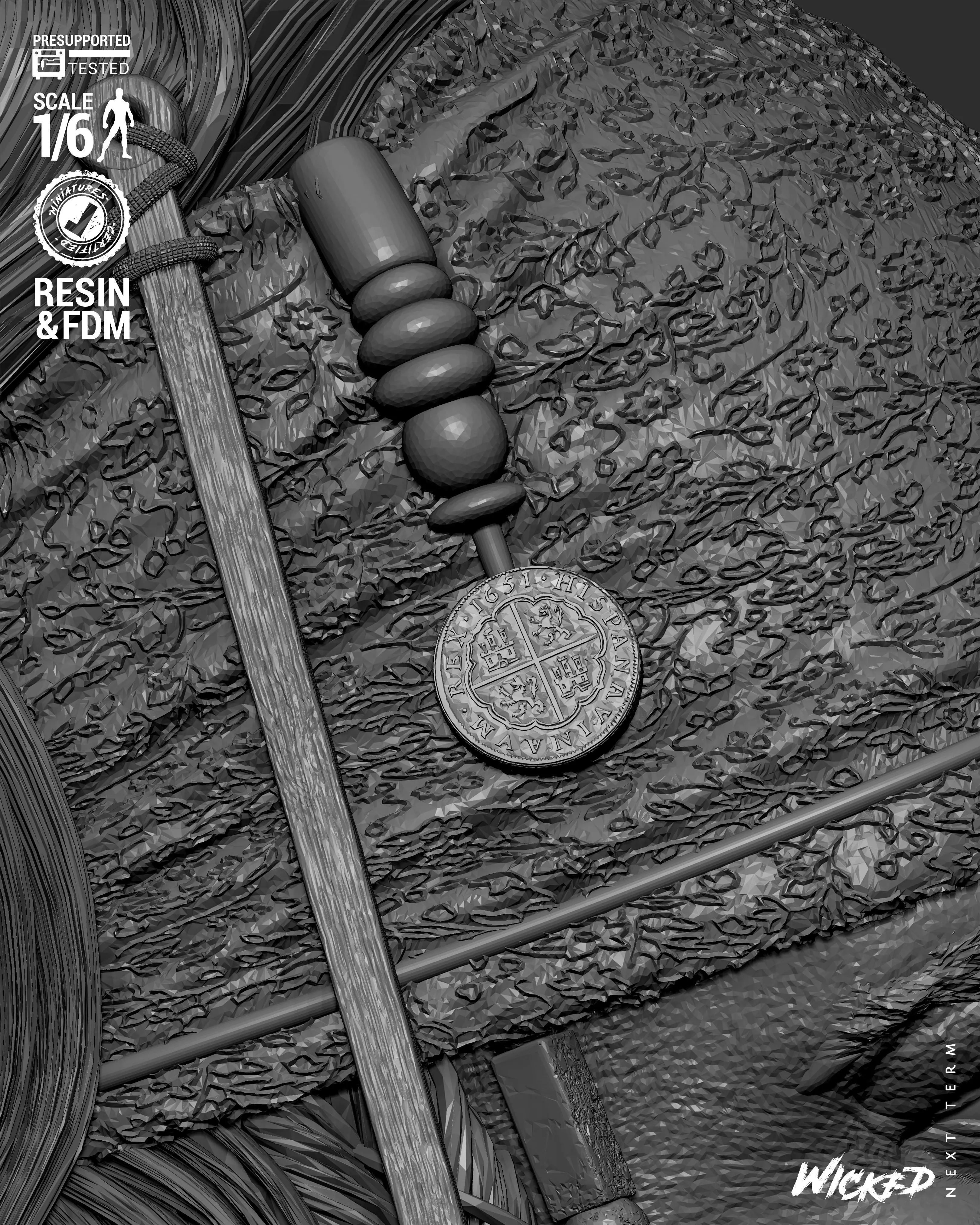 Wicked Movies Jack Sparrow Sculpture 3D print model_24