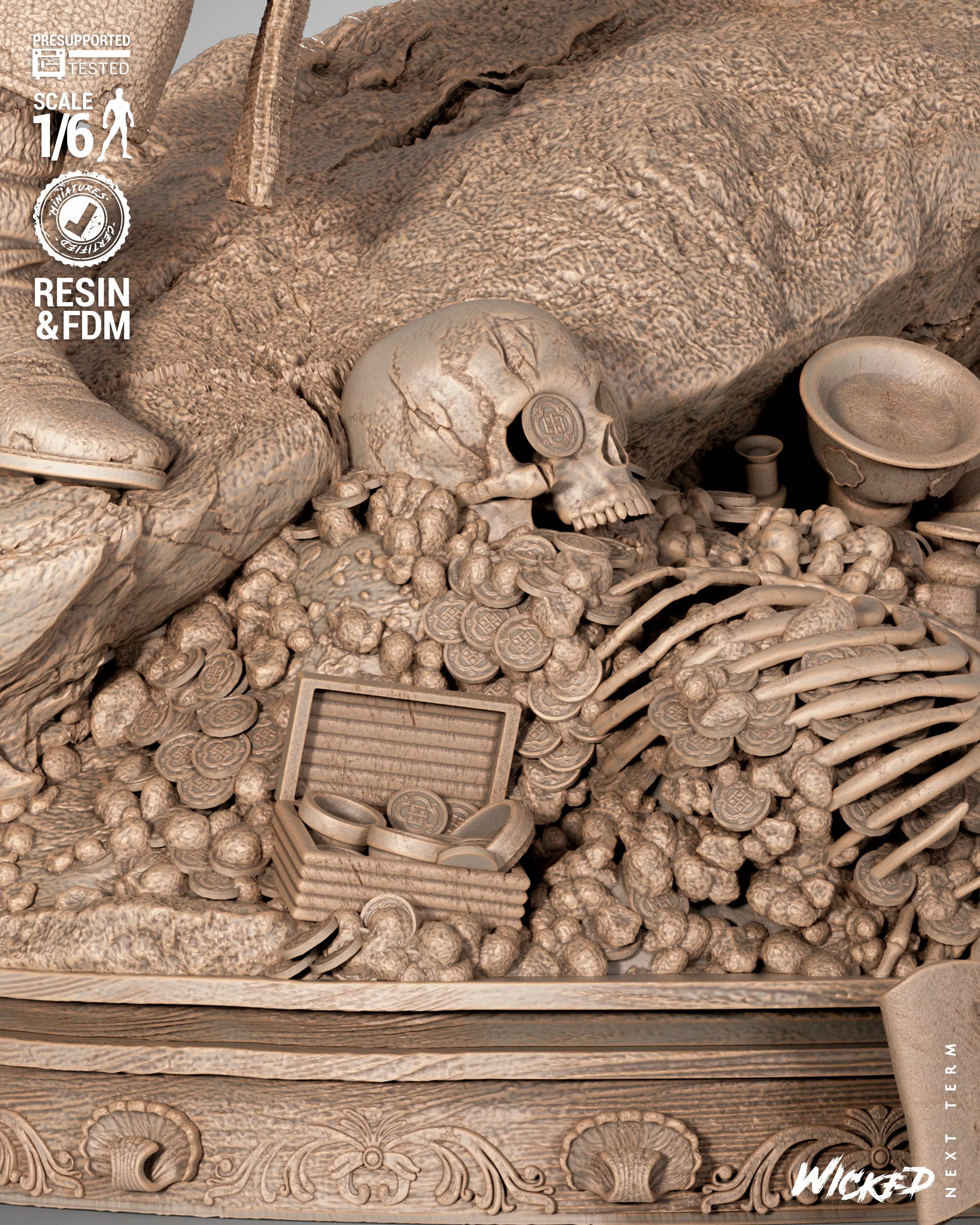 Wicked Movies Jack Sparrow Sculpture 3D print model_8