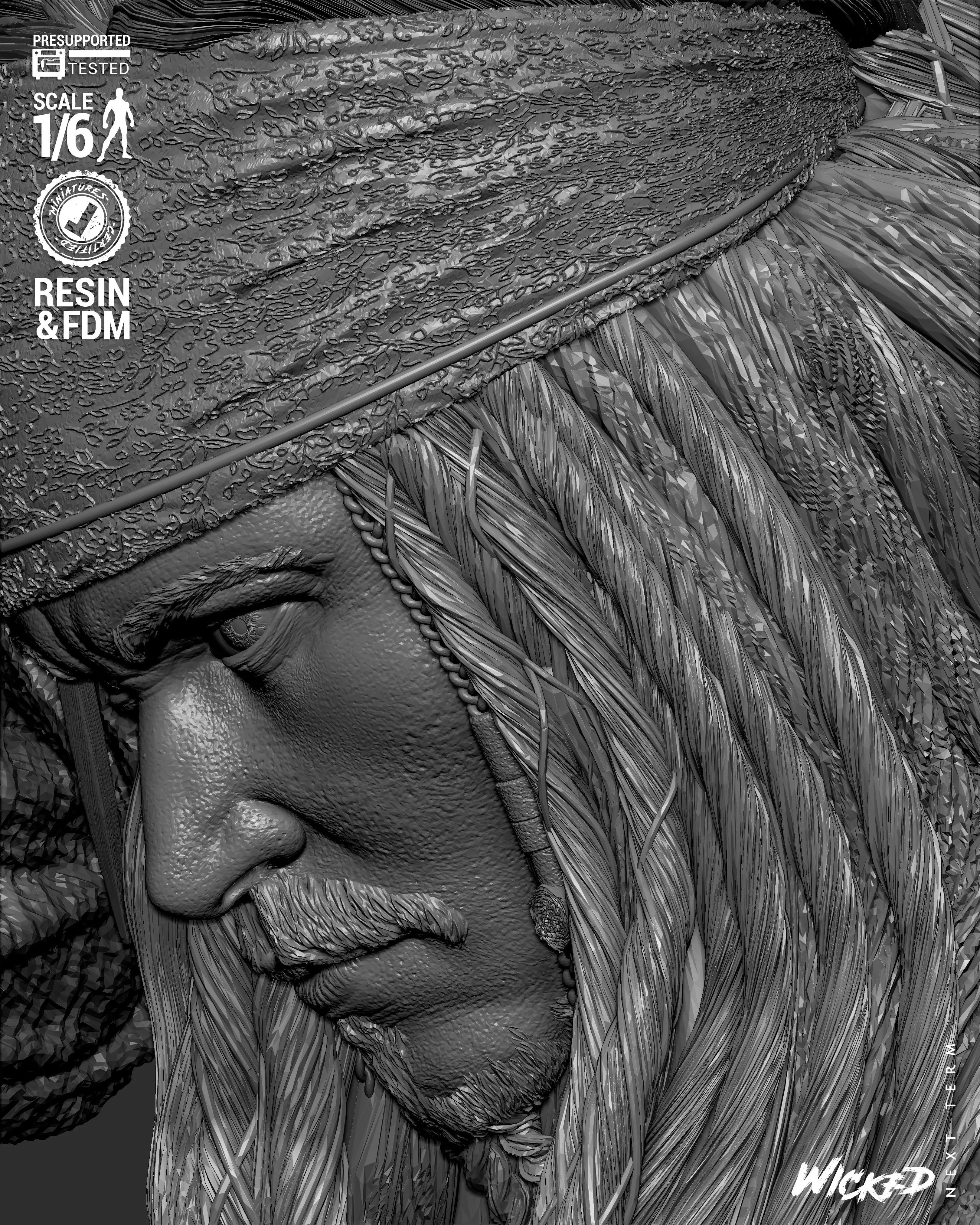 Wicked Movies Jack Sparrow Sculpture 3D print model_36