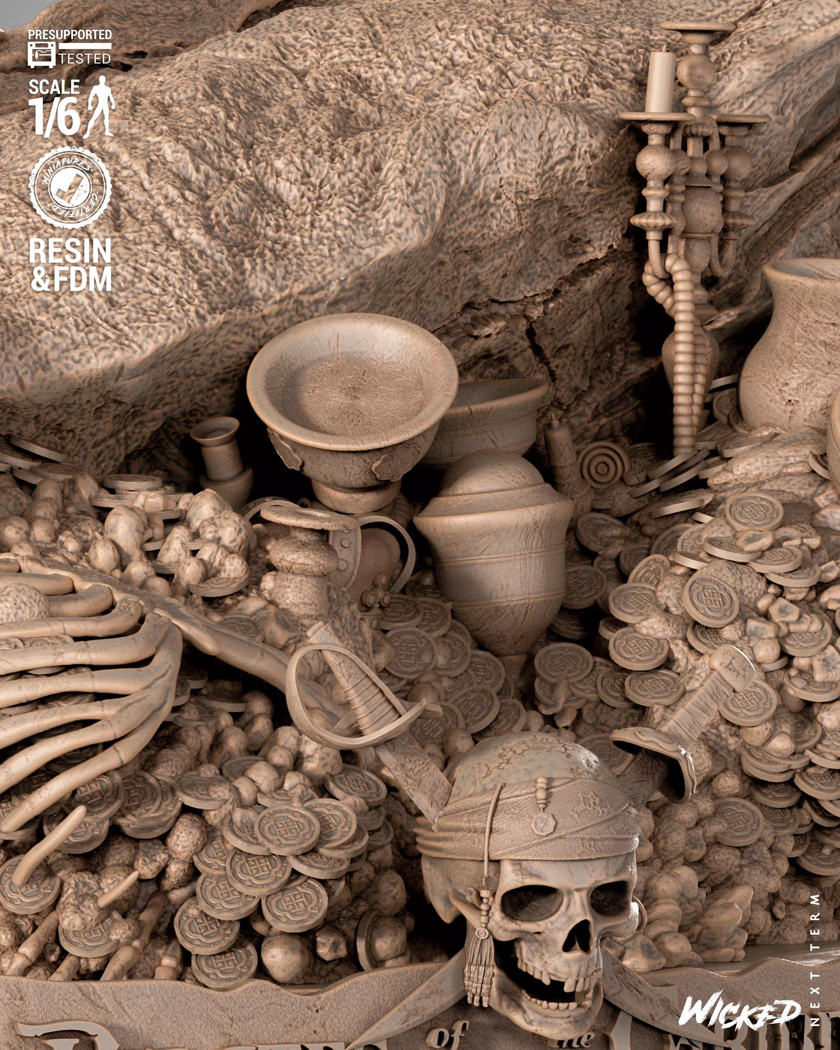 Wicked Movies Jack Sparrow Sculpture 3D print model_9