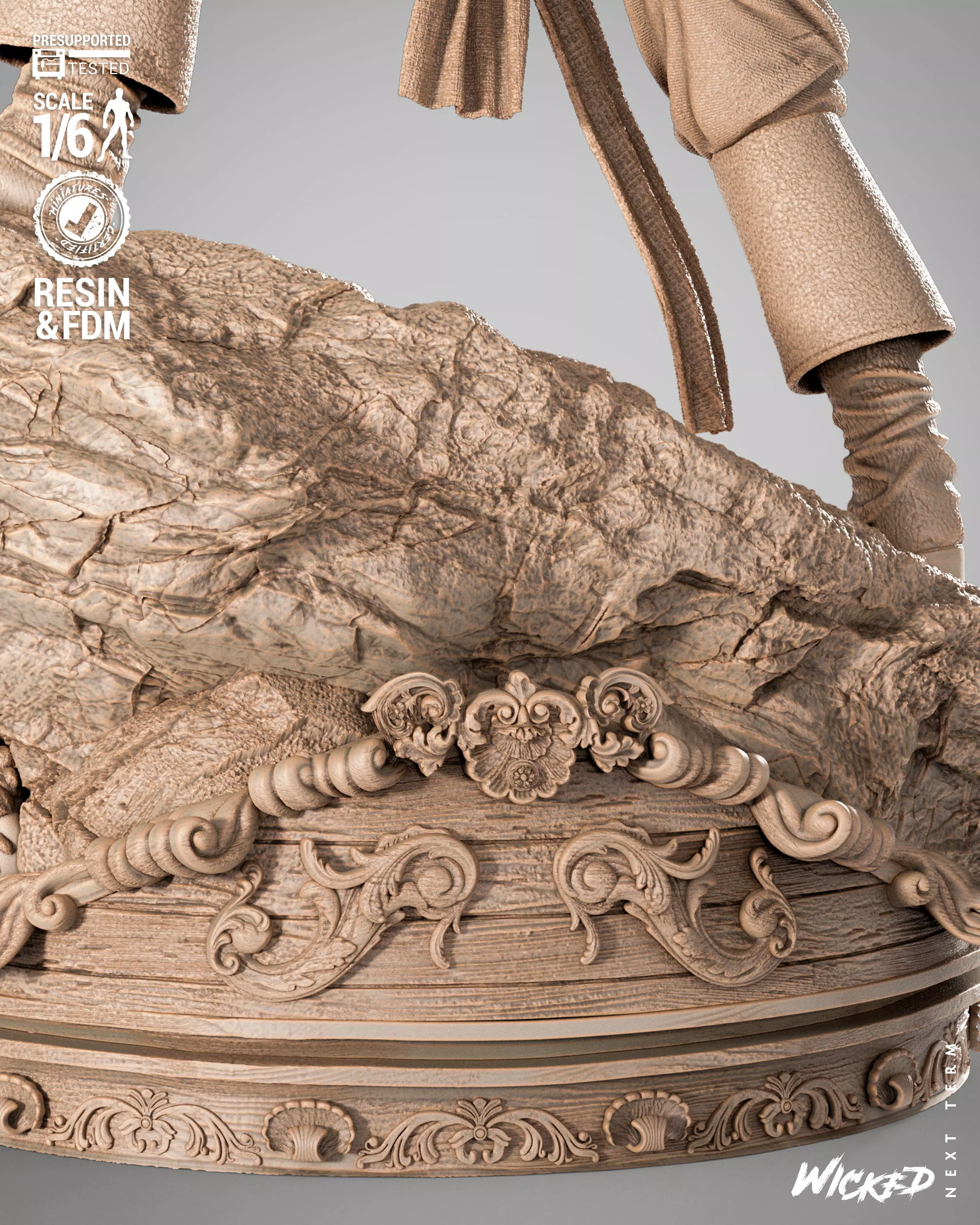 Wicked Movies Jack Sparrow Sculpture 3D print model_11