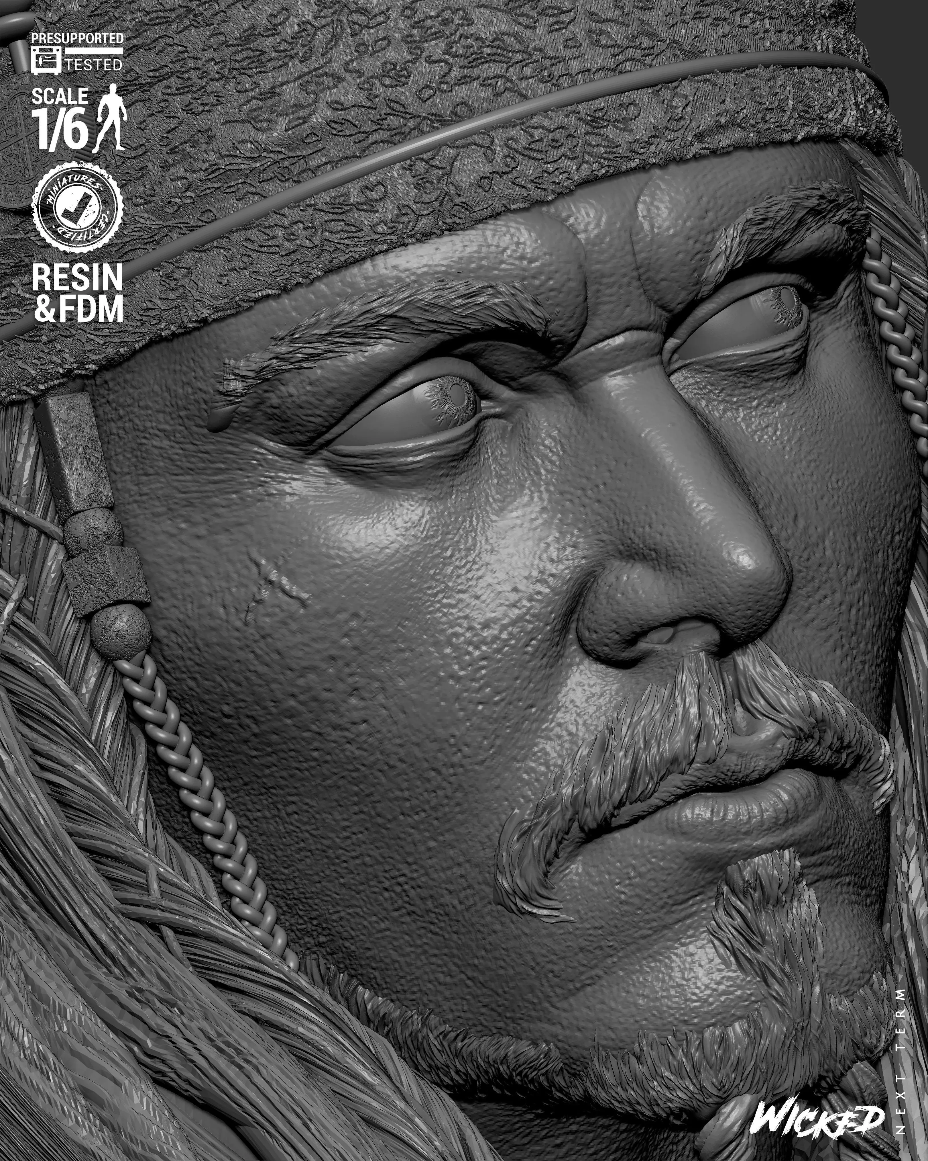 Wicked Movies Jack Sparrow Sculpture 3D print model_46