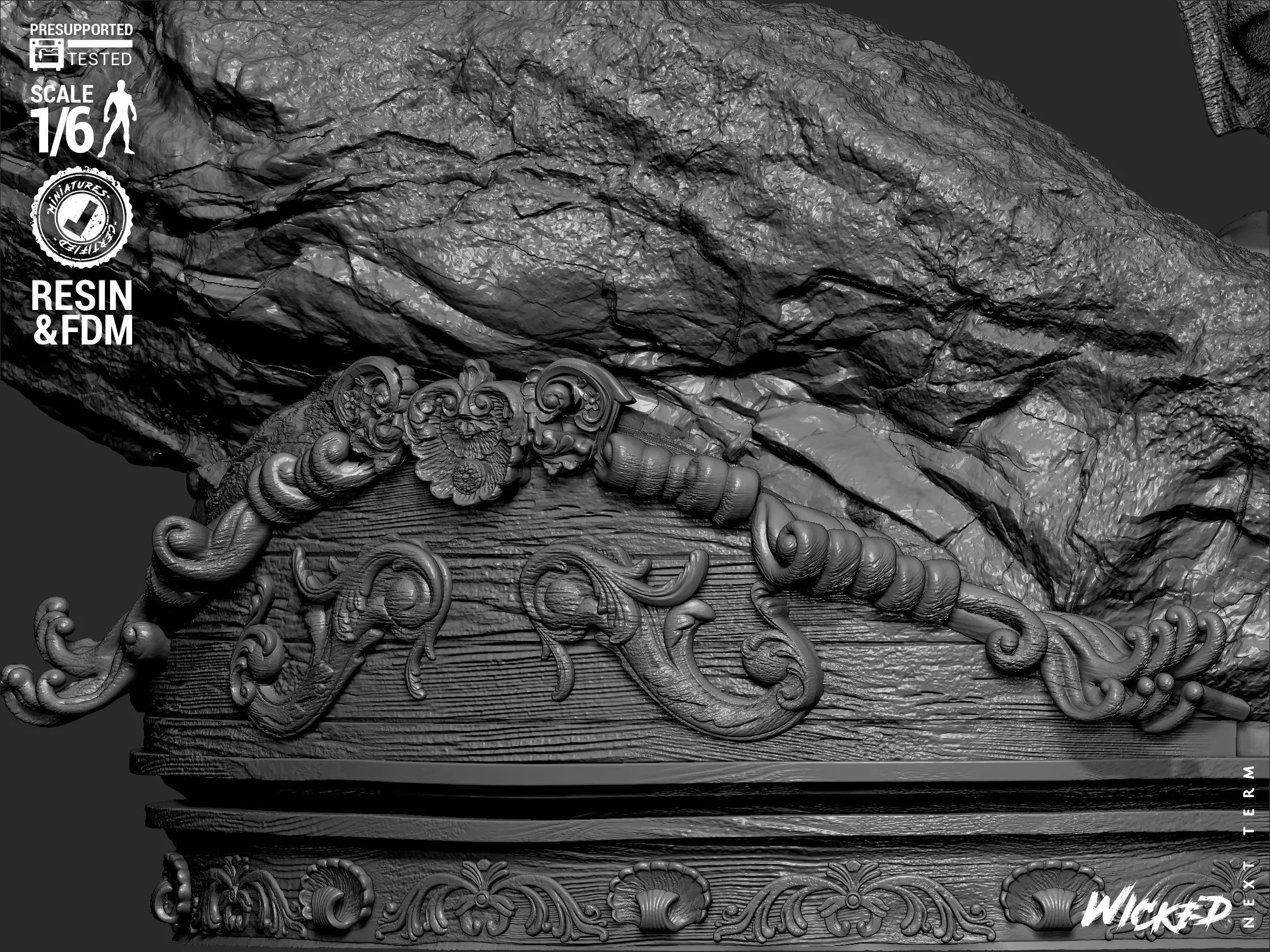 Wicked Movies Jack Sparrow Sculpture 3D print model_41